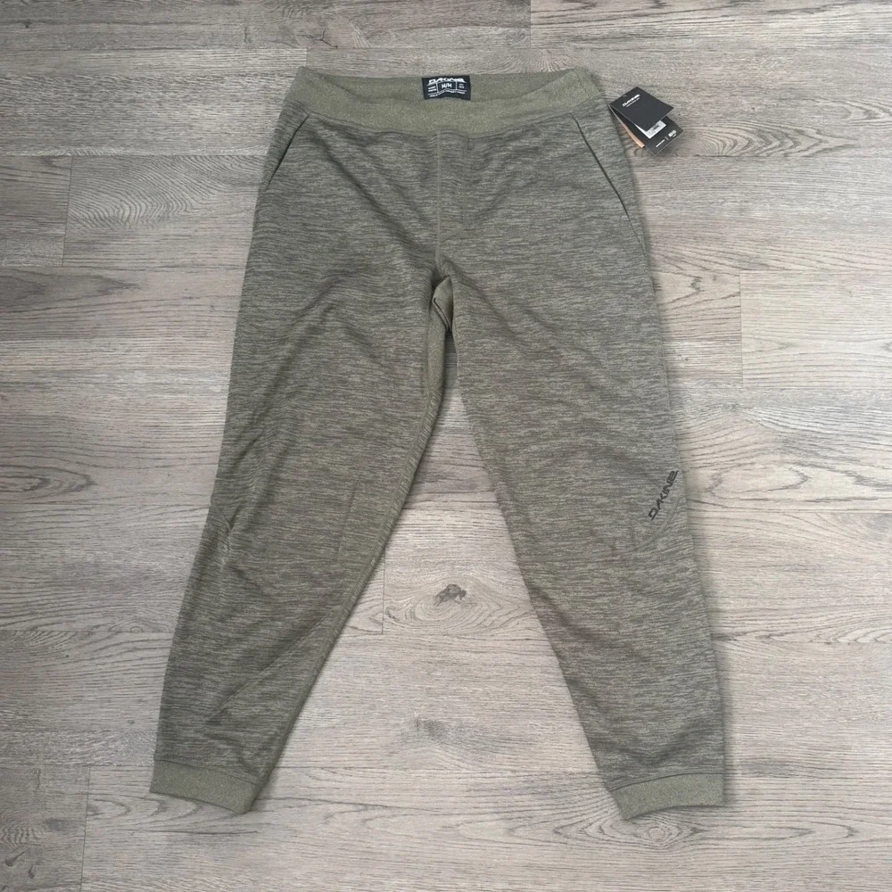Dakine Liberator LW Pant Men's M Green Heather Fleece Joggers Ski Base Layer NWT